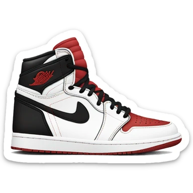 Jordan 1 white sticker