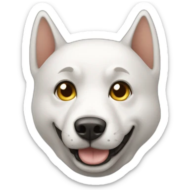 Un chat chevauchant un chien  sticker