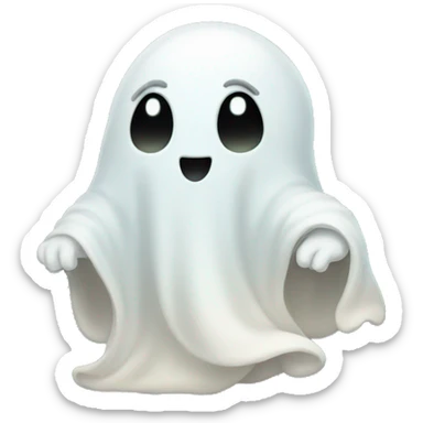 ghost saying good night sticker