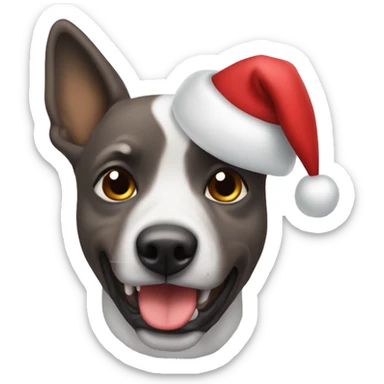 Perro navideño sticker
