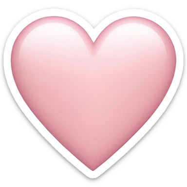 Light pink heart sticker
