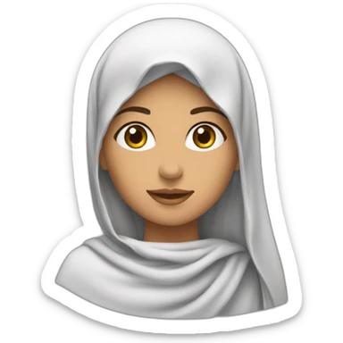 fille marocaine avec un drapeau du maroc  sticker