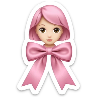 İt should give clean girl vibe it should be an emoji like an ribbon pink sticker