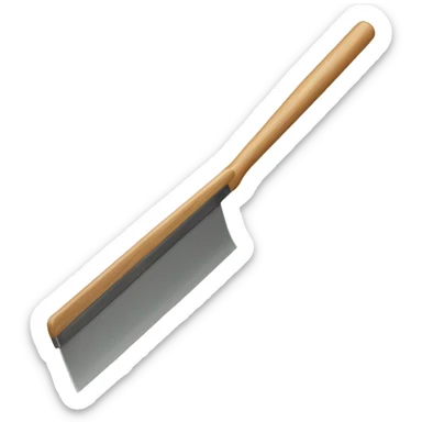 squeegee with long wooden handle sticker