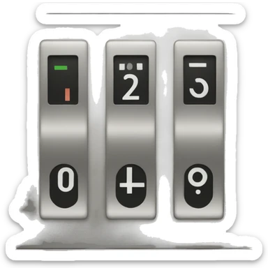 analog number indicator for elevator floors sticker