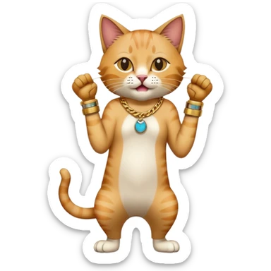 Cats rapping gasters sticker