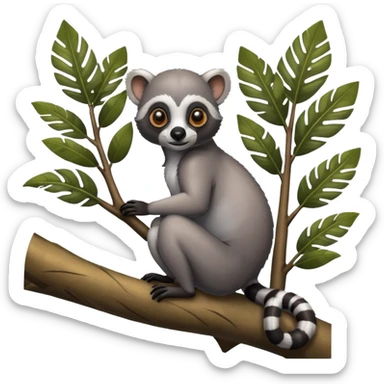 lemur tree sticker