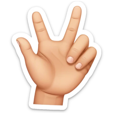 A hand with a oversized thumb sticker