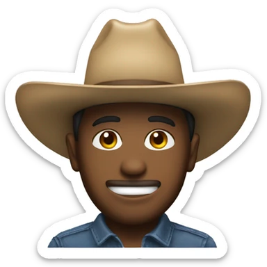 Use a Photo of myself with a cowboy hat sticker