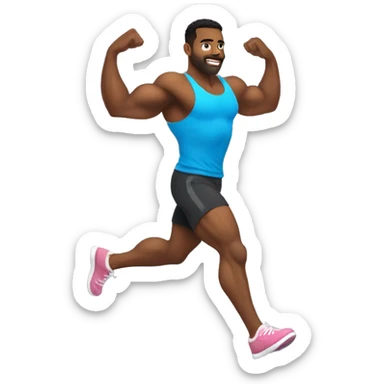 GYM BRO SKIPPING LEG DAY sticker