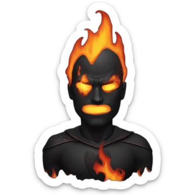 Dark love burn  sticker