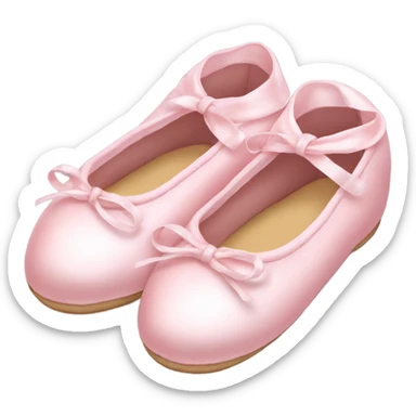 Light pink ballet slippers sticker