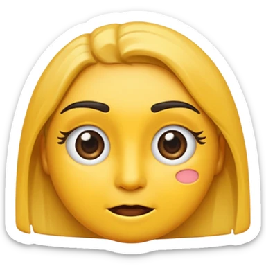 cara de emoji de whatsapp preocupado sticker