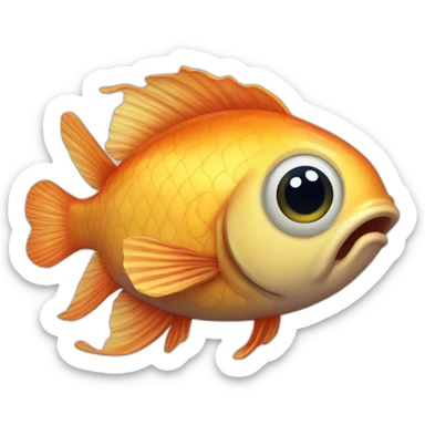 big eyed fish sticker