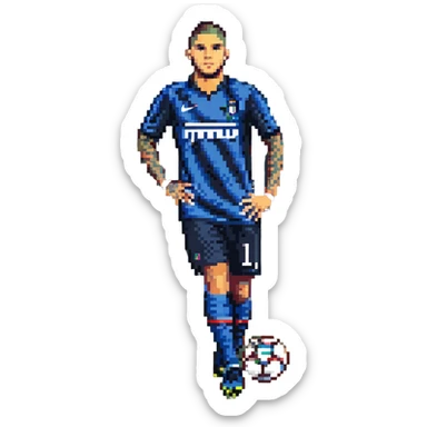 Mauro Icardi football player sticker