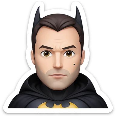 emoji of batman ben affleck sticker