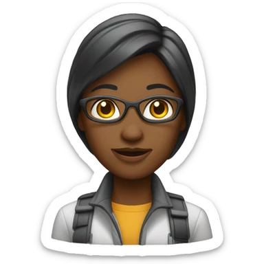 female software engineer sticker