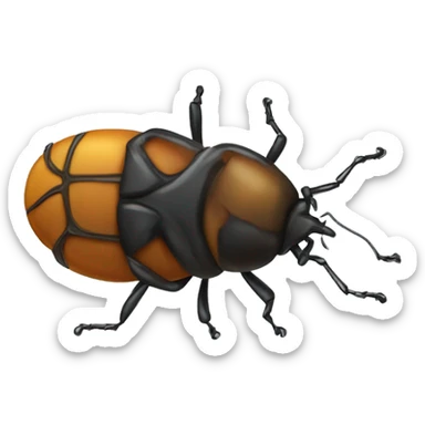 bug being squashed sticker