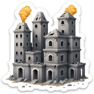 City being destroyed sticker