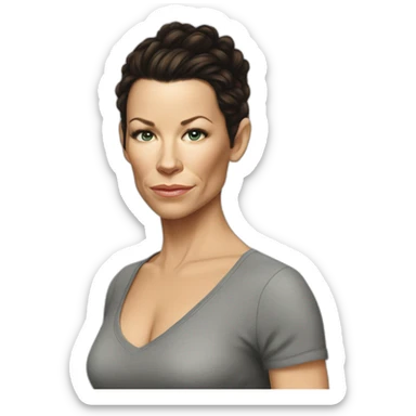 Evangeline Lilly serious sticker