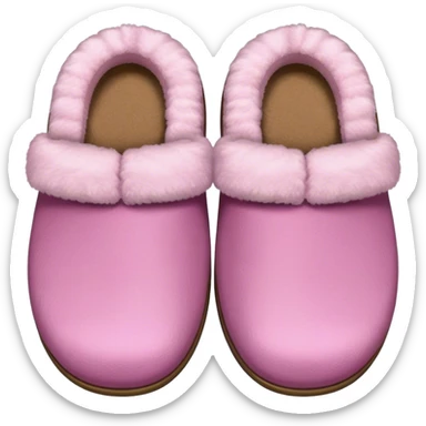 Pink ugh slippers  sticker