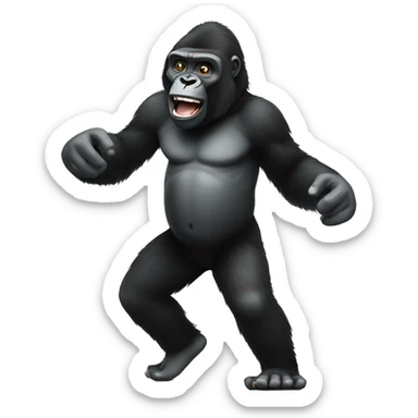 dancing-gorilla sticker