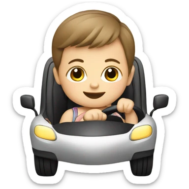 Baby driving sticker