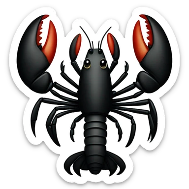 black lobster sticker