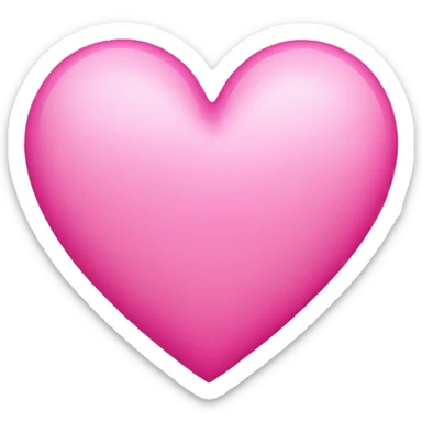 Pink heart  sticker