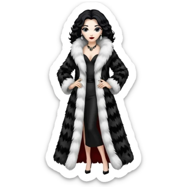 Cruella de vil whole body sticker