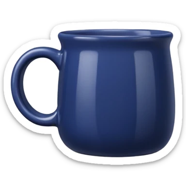 dark blue mug sticker