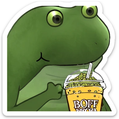 Boba sticker
