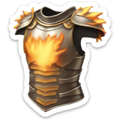 flaming torso armor sticker