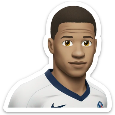 Mbappé qui embrasse  sticker