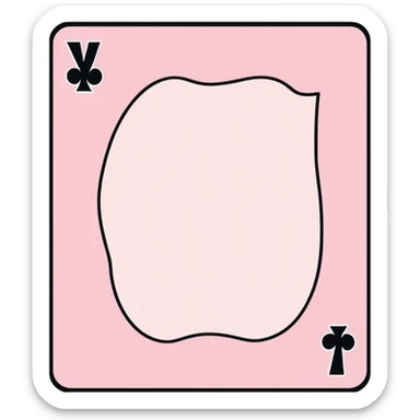 Pink uno reverse card sticker