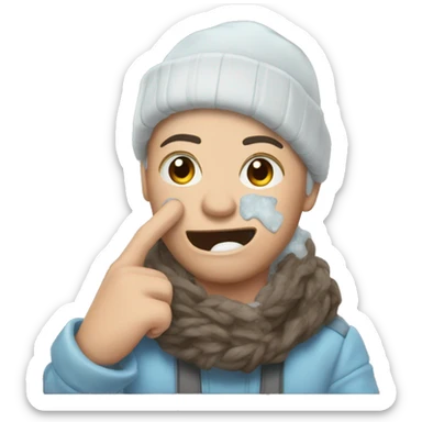 Freeze and broke hearth sticker