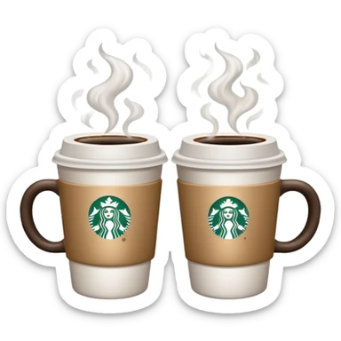 make a couple star bucks emojis sticker