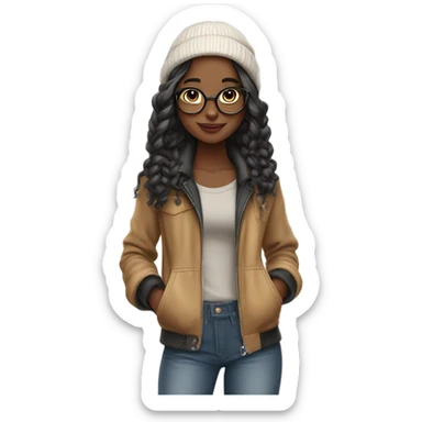 Pinterest girl sticker