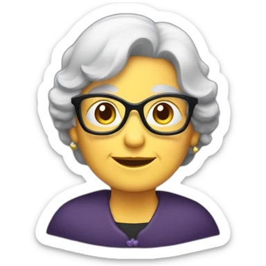 linux tux grandma sticker
