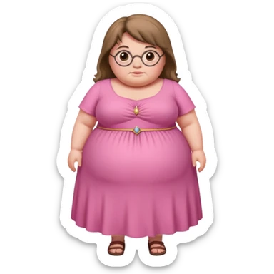 Portrait of a fat lady from Harry Potter  sticker