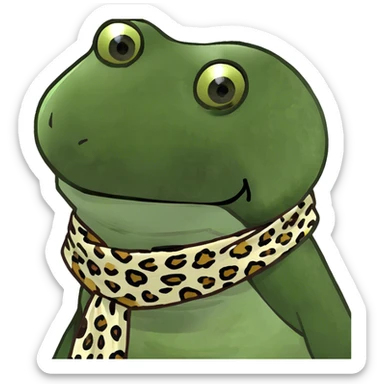 Leopard print heat sticker