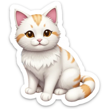 Cat on a boat  sticker