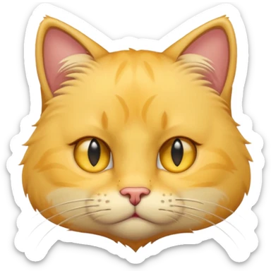 scratch cat from scratch.mit.edu, scratch cat is yellow
he is very sad shedding 1 tear from his left eye sticker