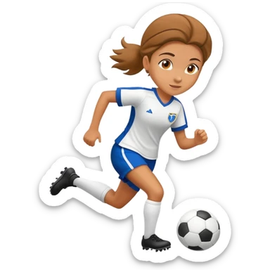 girl soccer player  sticker