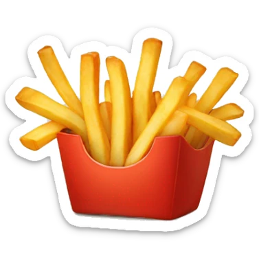 french fries sticker