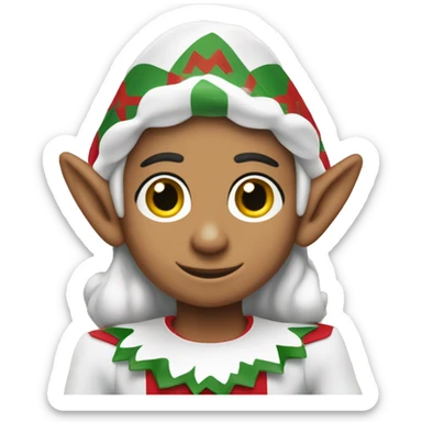 elf on the shelf Mexican sticker