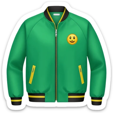 green "master's" jacket emoji sticker