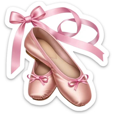 Ballet shoes sticker