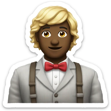 lazo de cuadros sticker