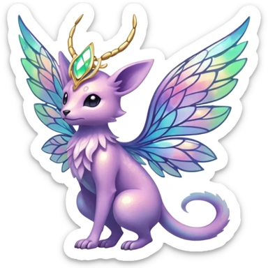 Spiritual ethereal divine Fairy-type Fakémon-Pokémon-animal-creature sticker